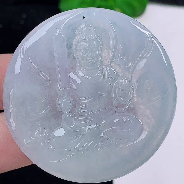 缅甸翡翠不动明王玉吊坠天然玉石A货冰种证书礼物收藏老坑0109,珠宝/钻石/翡翠,颈饰,淘宝优惠券,粉丝福利购,淘宝优惠卷