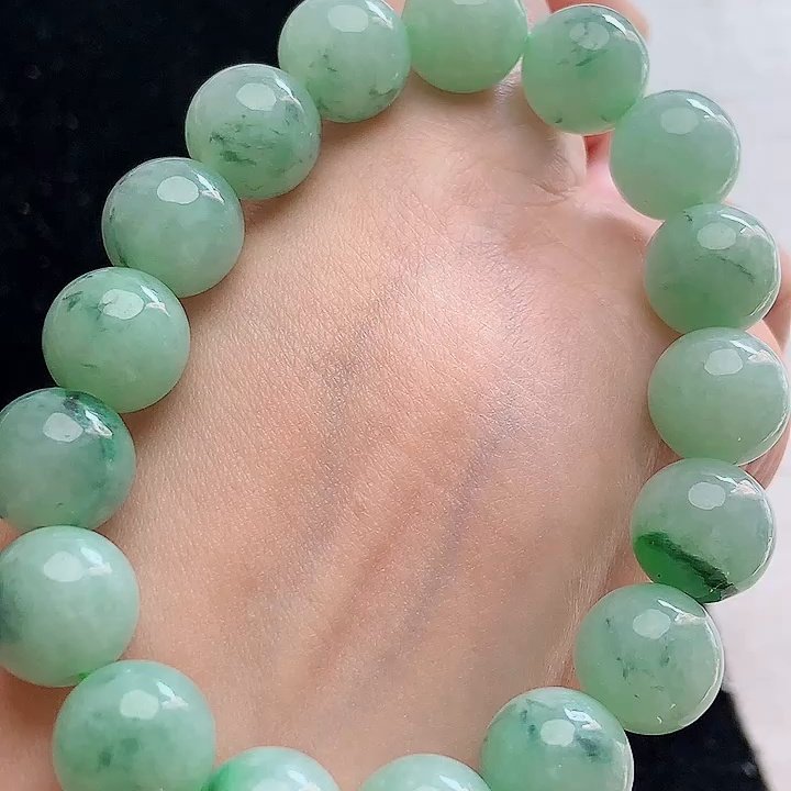 缅甸翡翠手串玉手串天然玉石A货冰种飘花收藏礼物证书老坑0116,珠宝/钻石/翡翠,手链/手串,淘宝优惠券,粉丝福利购,淘宝优惠卷