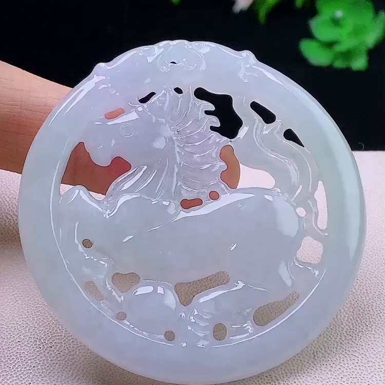 缅甸翡翠马牌玉吊坠天然玉石A货冰种高档新款收藏老坑证书0116,珠宝/钻石/翡翠,颈饰,淘宝优惠券,粉丝福利购,淘宝优惠卷