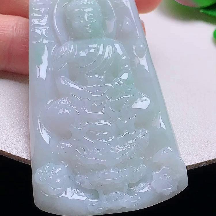 缅甸翡翠大日如来玉吊坠天然玉石A货冰种新款收藏老坑礼物1121
