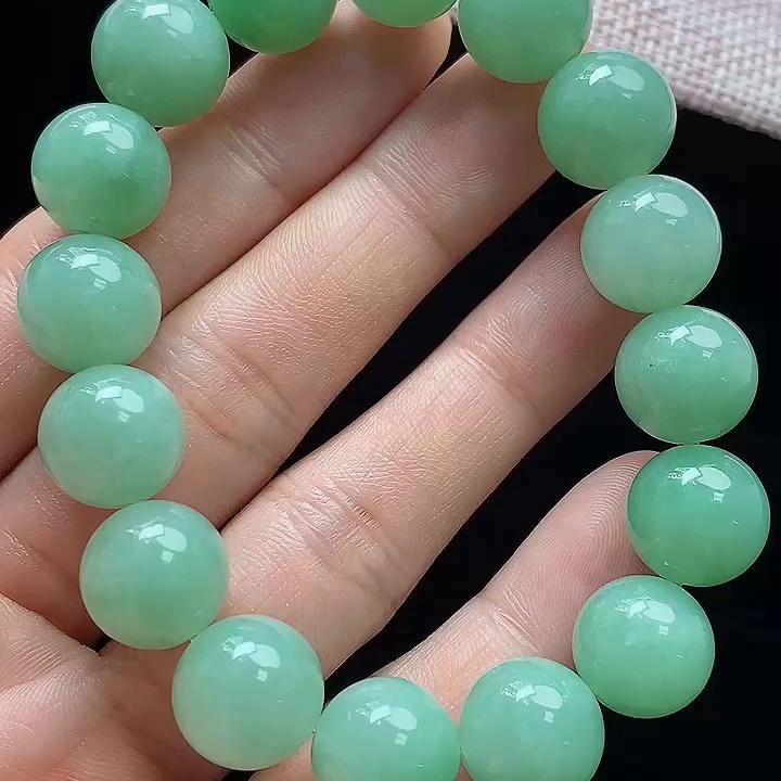缅甸翡翠手串玉手串天然玉石A货