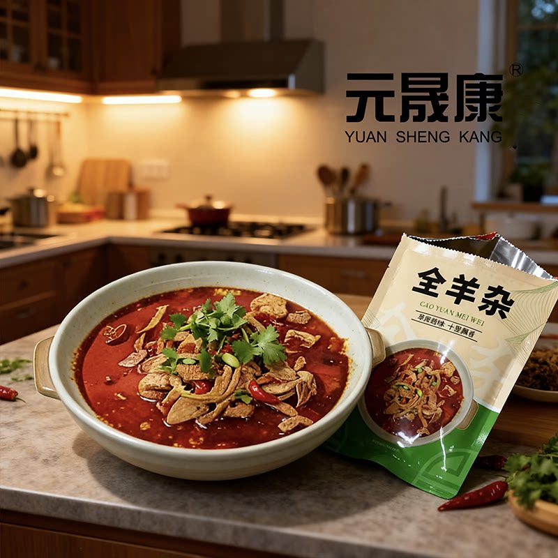 内蒙古羊肉羊杂碎全套羊肚肠羊肉汤羊杂真空包装全熟即食特产速食