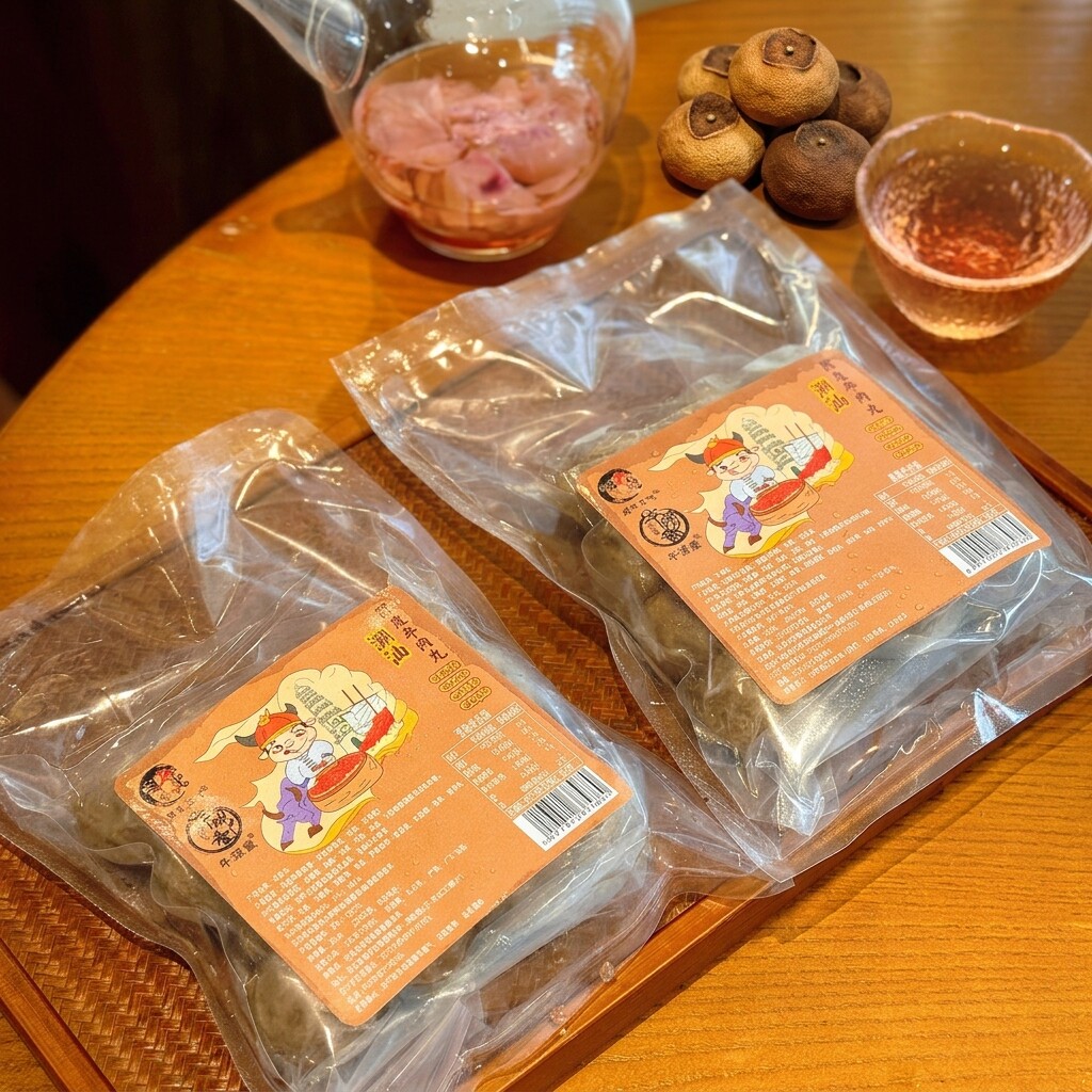 牛顽童潮汕陈皮牛肉丸手打陈皮潮汕牛肉丸潮汕正宗牛肉丸潮汕手打