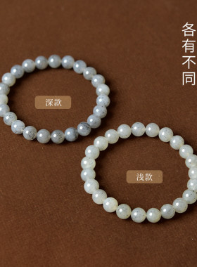 和田玉青花点墨手串11