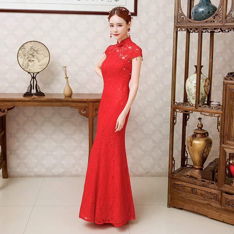 敬酒服新娘旗袍2020秋冬新款