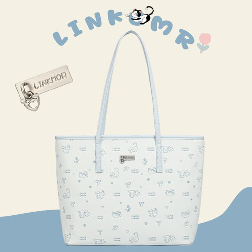 【喵泡日记】Linkmor 原创小众托特包大容量可爱日韩甜美单肩包女