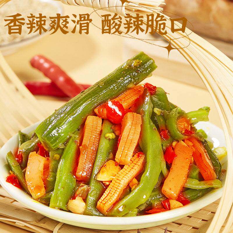 馋小赖魔芋贡菜即食素毛肚魔芋爽解馋休闲零食卤味素食12包