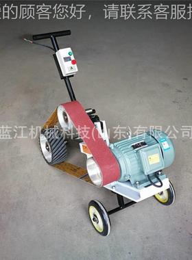 手推焊缝打磨砂带机口抛光机 小焊板型手推式14485砂轮机 钢除锈