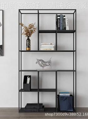 落地铁简约架客厅玄关隔断置物50481架小户艺简型靠墙创意极书展