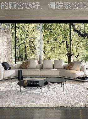 意式极简地平o沙发别墅大平层客厅轻Horizont奢布艺转Horiznte线