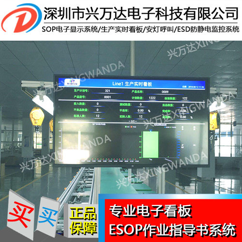兴万达电子看板工业esop电子作业指导书 电子显示和电子显示系统