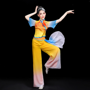 古典舞演出服女飘逸稻花香田野庆丰收舞蹈服成人秧歌服艺考表演服