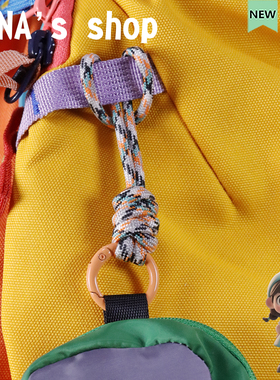 登山包绳车钥匙手提挂绳环圈小挂件7芯伞绳手编多功能挂绳电动车