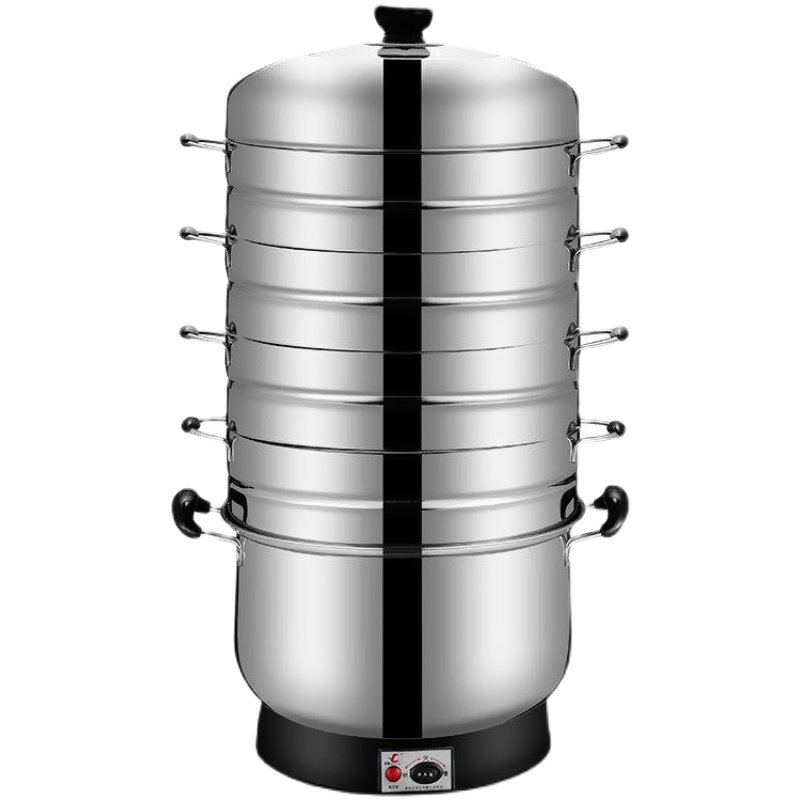 多功能家用电蒸锅三层大容量不锈钢多层蒸煮锅电蒸笼蒸馒头蒸菜锅