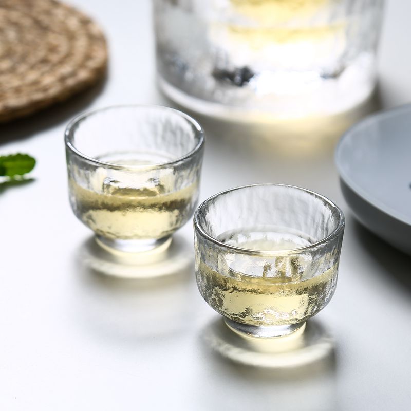 万岛阁 日式玻璃清酒壶白酒酒具家用餐厅烫酒壶温酒壶酒杯清酒具