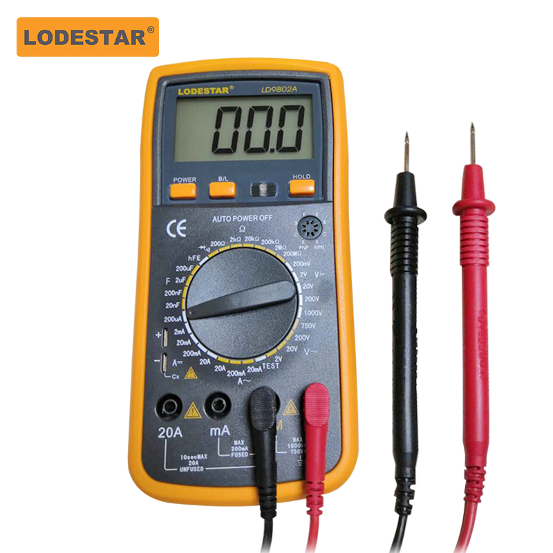 乐达万用表数字数显式高精度多用表便捷式全自动电工万能表电表