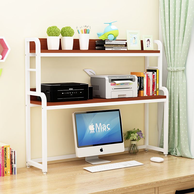 简易桌上书架宿舍电脑桌小型打印机架家用儿童阅读桌面收纳置物架