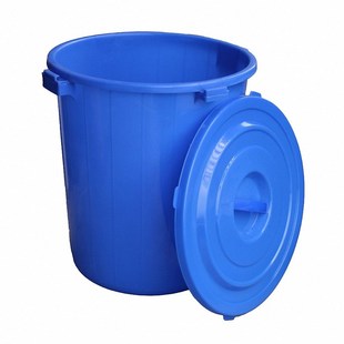 加厚圆形塑料水桶家用储水用带盖大号特大食品.级大桶圆桶