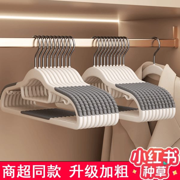 加粗学生晾衣架挂衣防衣架家用加大宿舍用肩无痕人日本塑料角成年