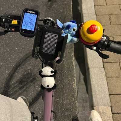 摆件装饰可爱车把铃铛小配件山地车骑行个性玩偶公仔公路自行车
