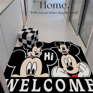 米奇入户门地垫皮革进门门口脚垫玄关可裁剪耐脏耐磨防滑进门垫子