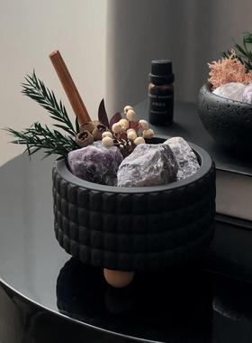 小众扩香石香薰桌面摆件室内持久无火精油晶石香氛围装饰