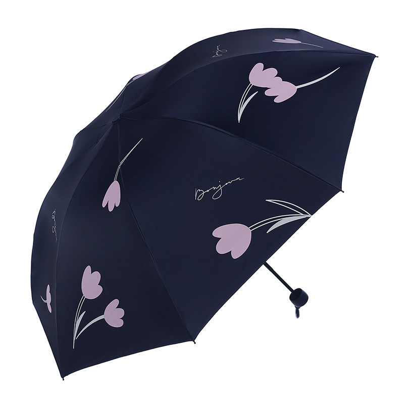 天堂伞2026年新款黑胶女防晒伞防紫外线晴雨伞两用伞折叠伞遮阳伞