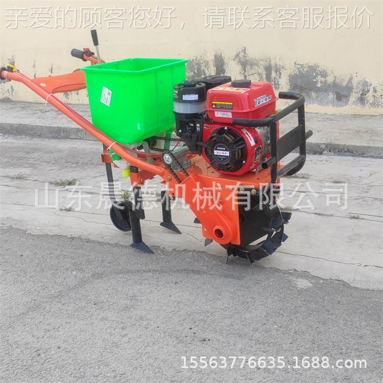 玉米大豆追肥机 手推式播双施1肥70汽油链轨耘OXS行机