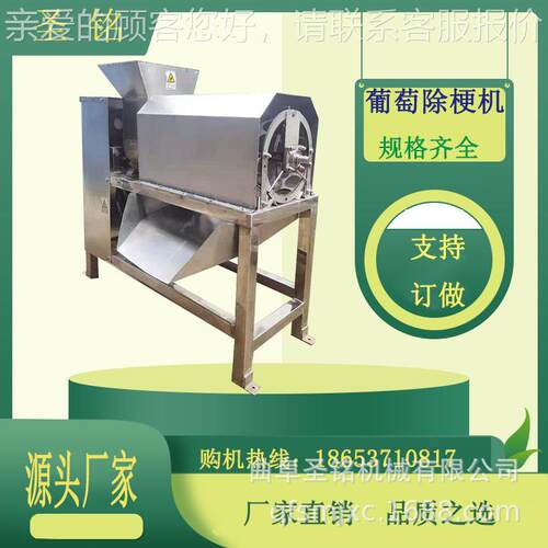 大型奶葡萄去梗机 全自动巨峰果梗分离机 商业提子加工设备脱梗机