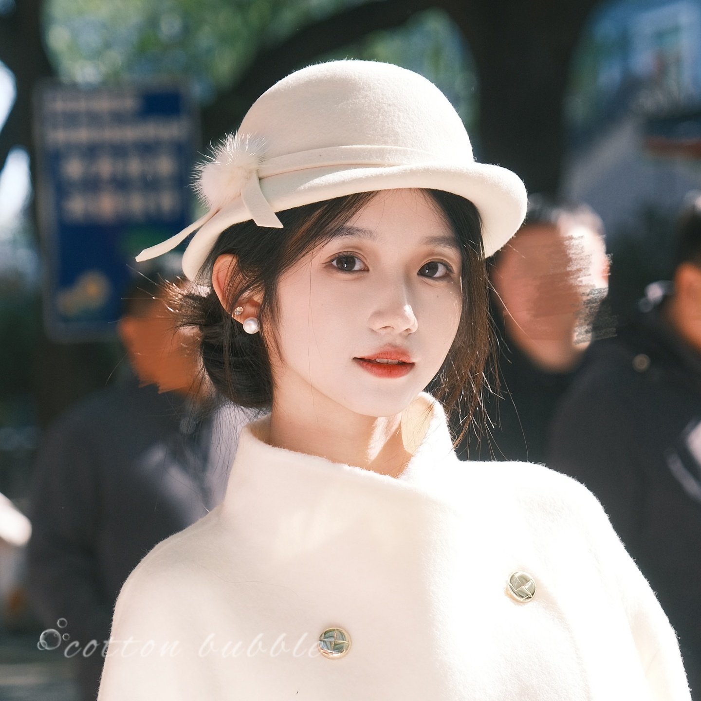 法式留洋千金风白色礼帽羊毛帽子秋冬赫本风头饰高级感毛球渔夫帽,服饰配件/皮带/帽子/围巾,帽子,淘宝优惠券,粉丝福利购,淘宝优惠卷