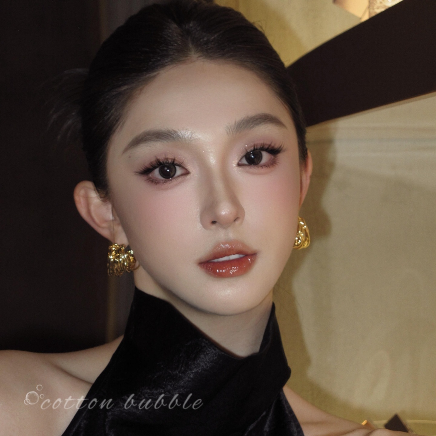 欧美复古金色重工耳环夸张高级女