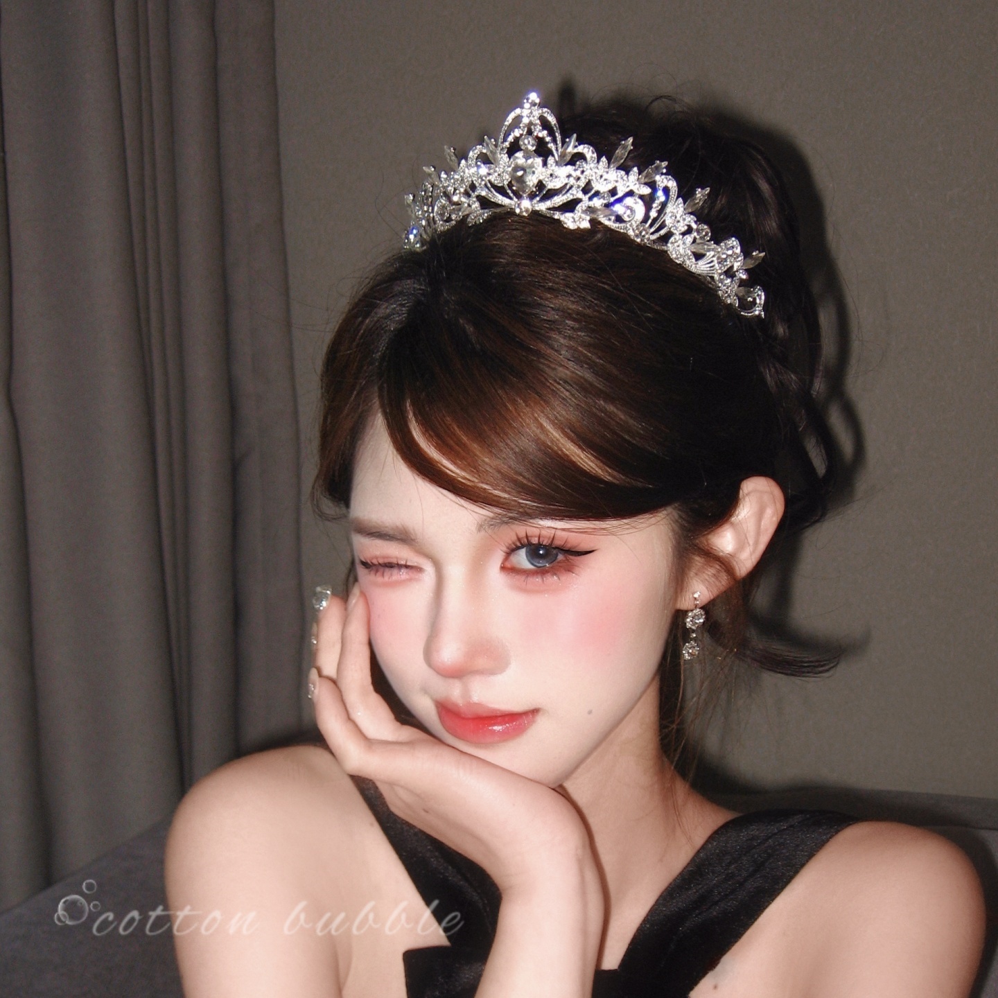 公主生日皇冠水晶头饰女十八岁