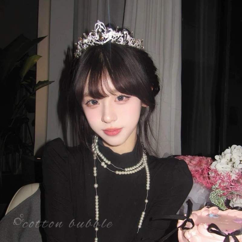 公主皇冠头饰生日水晶王冠发箍