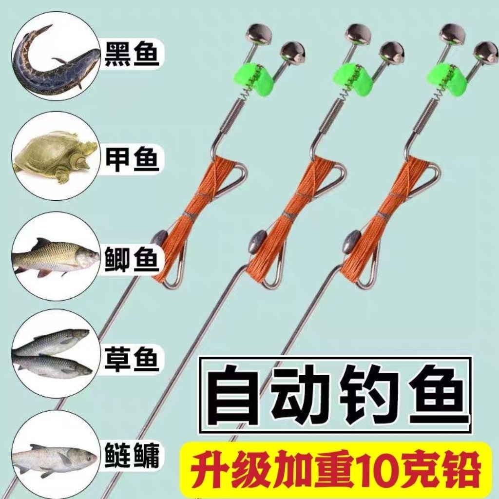 钓鱼神器不锈钢弹簧线组钩图片