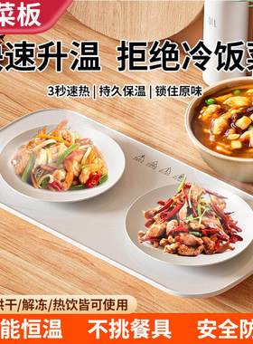 【多功能暖菜板-TTRF】智能恒温电加热板【暖饭菜神器】饭菜保温