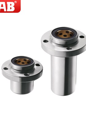 MFIMS外钢内铜嵌入式圆法兰石墨铜无油衬套LMFP6 8 10 12 30 60U