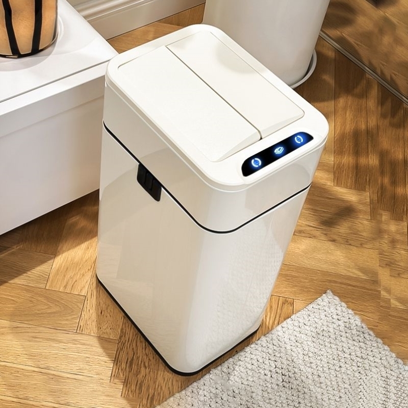 智能感应式垃圾桶家用带盖卫生间厕所厨房客厅办公室自动打包双开