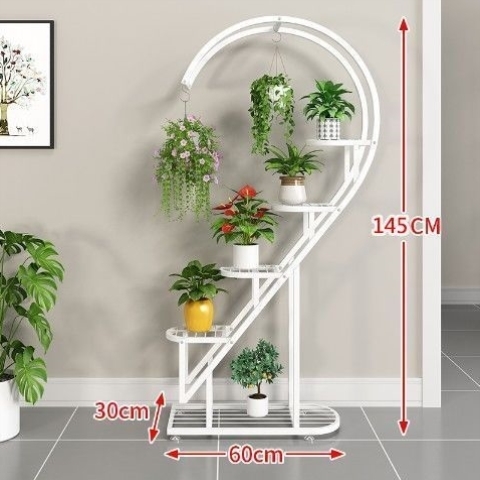 绿萝花架置物架 室外铁艺花架子室内客厅落地式多层阳台花盆挂架