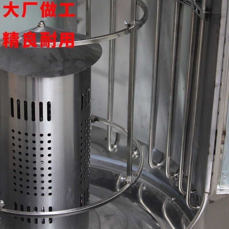 烤鸭炉全自动脆皮商用850型680型木炭烤鸭烤鱼旋转电气两用烤炉