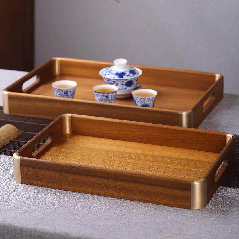 天然胡桃木茶盘小型家用