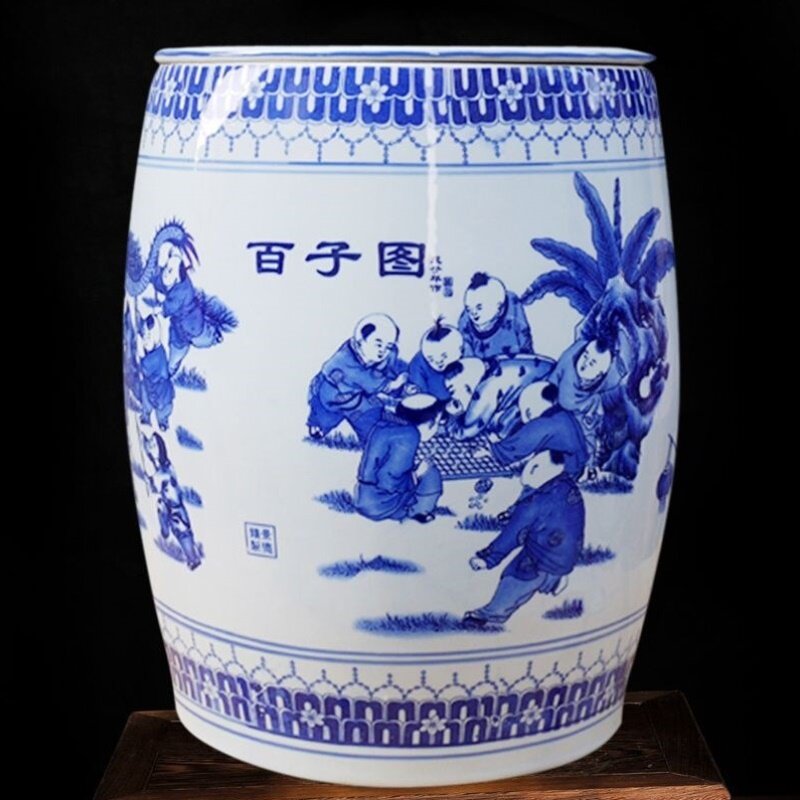 景德镇陶瓷米缸防虫防潮防霉米缸中式带盖腌菜腌肉缸陶瓷储物缸