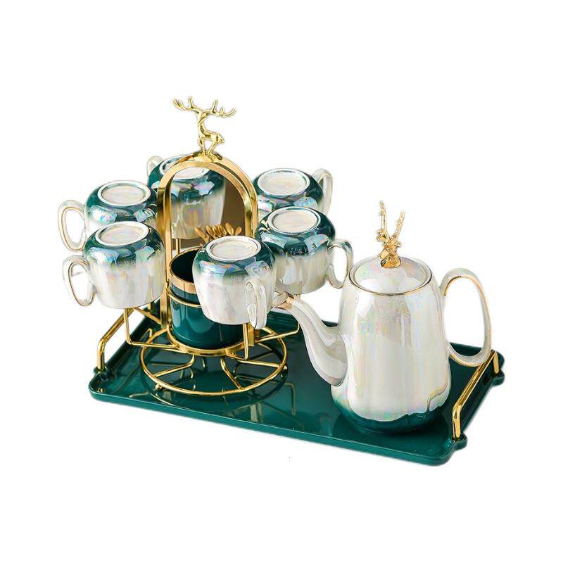 北欧轻奢陶瓷水杯茶具套