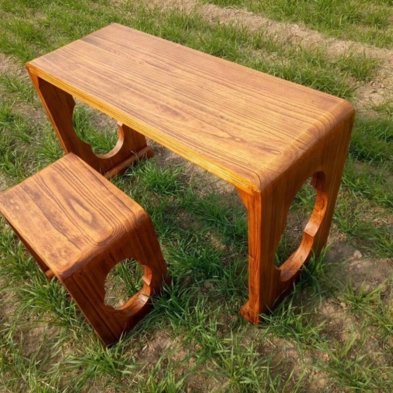 古琴桌凳国学书法仿古中式共鸣茶艺桌古筝实木桐木古琴桌可折叠