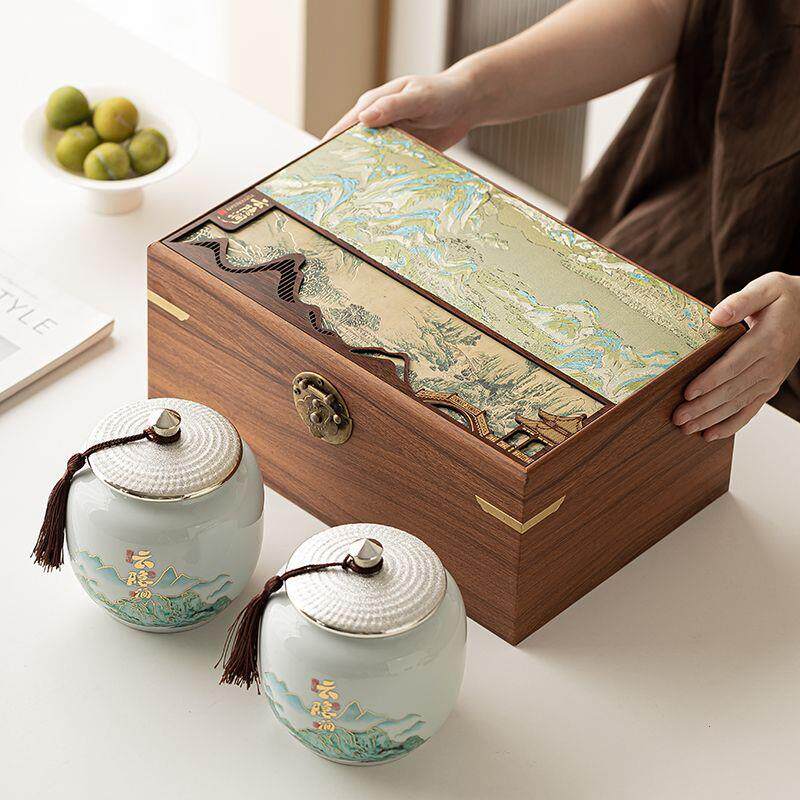 陶瓷茶叶罐红茶绿包装礼