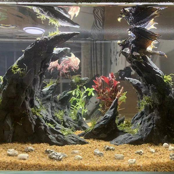 鱼缸造景水族箱套装仿真