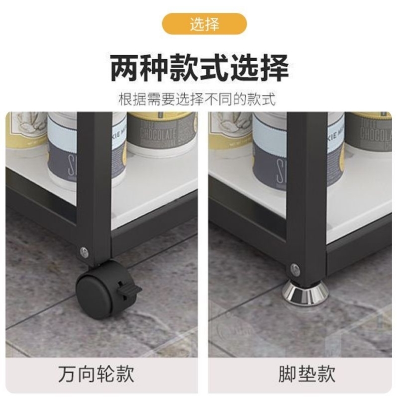 岩板桌子沙发边柜侧边简约茶水简易移动茶桌茶几带轮客厅置物架