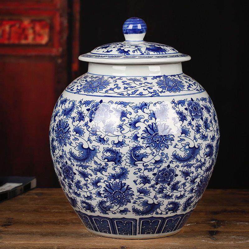 景德镇青花瓷10斤2米桶茶