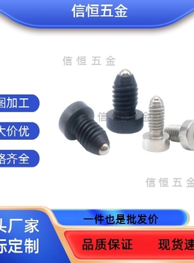 内六角型圆头波珠螺丝有头定位珠BPCS/BPCT4 5 6 8带盖型球头柱塞