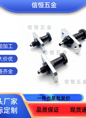 旋钮柱塞FPXY/FPXR8 10 12 16 16L分度弹簧销 自锁型细牙带法兰型