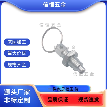 拉环式分度销不锈钢碳钢旋钮柱塞分割定位柱ZAC41/42/44/45 GN717